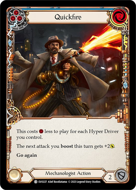 Quickfire (Blue) [EVO227] (Bright Lights)  Rainbow Foil | Devastation Store