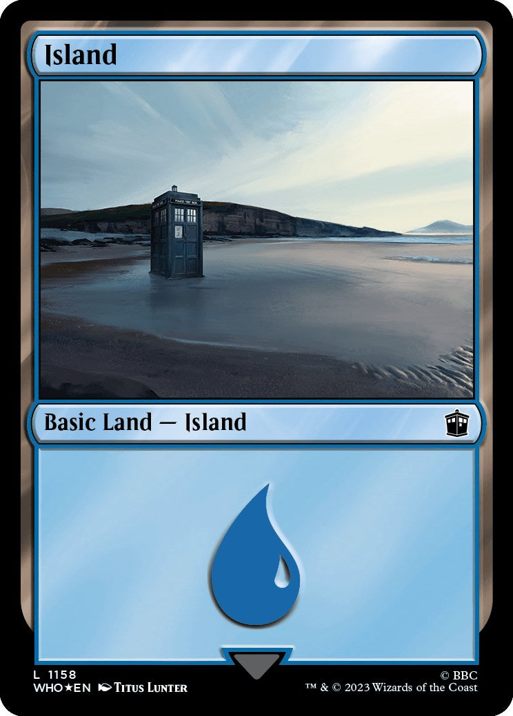 Island (1158) (Surge Foil) [Doctor Who] | Devastation Store