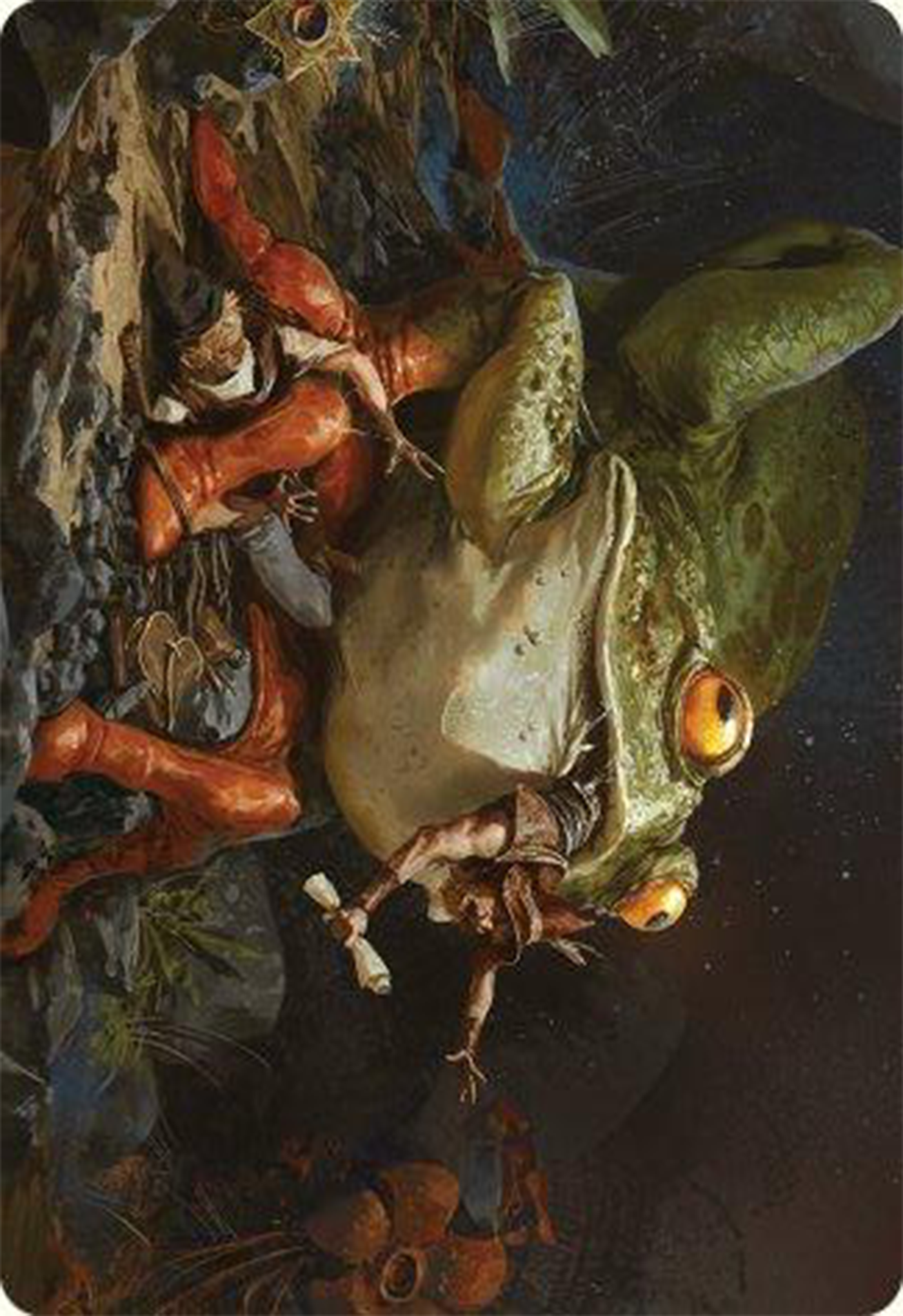 Rampant Frogantua Art Card [Modern Horizons 3 Art Series] | Devastation Store