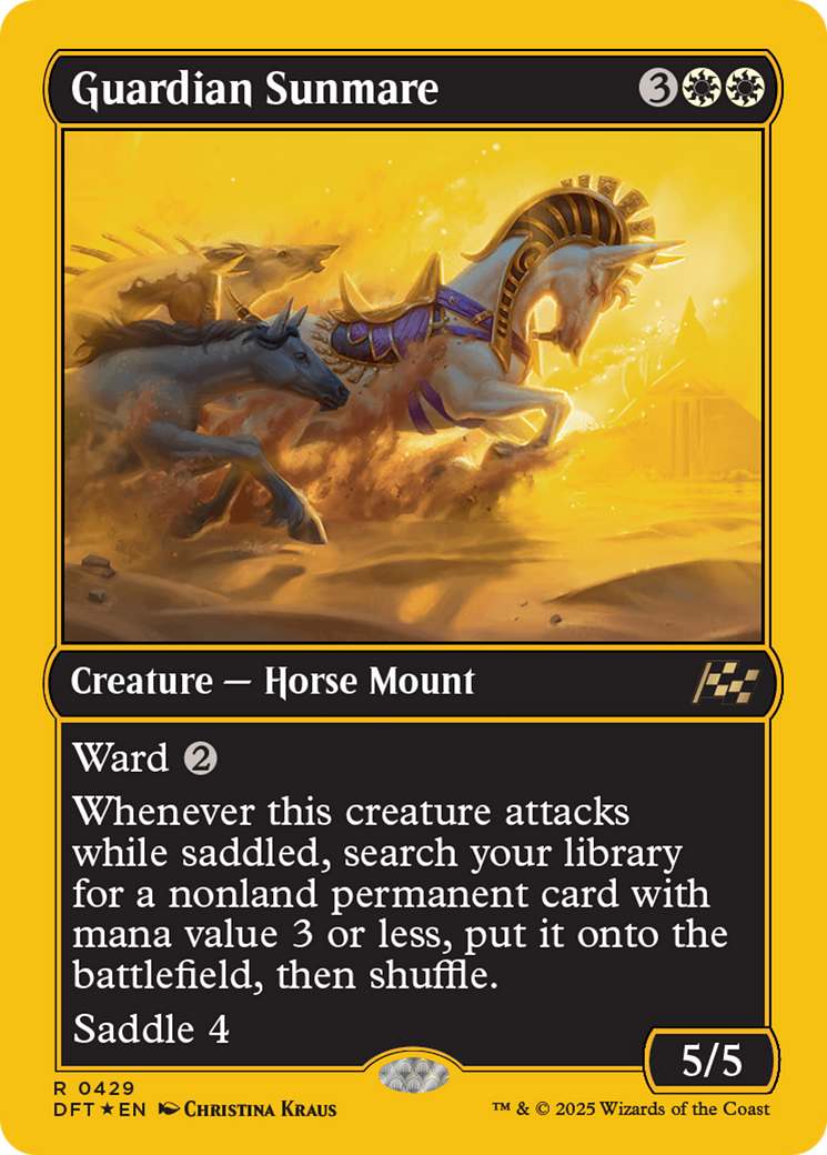 Guardian Sunmare (First-Place Foil) [Aetherdrift] | Devastation Store
