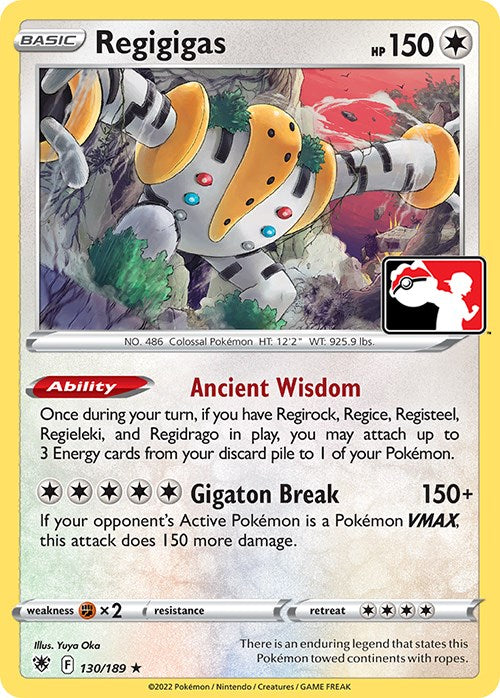 Regigigas (130/189) [Prize Pack Series Three] | Devastation Store