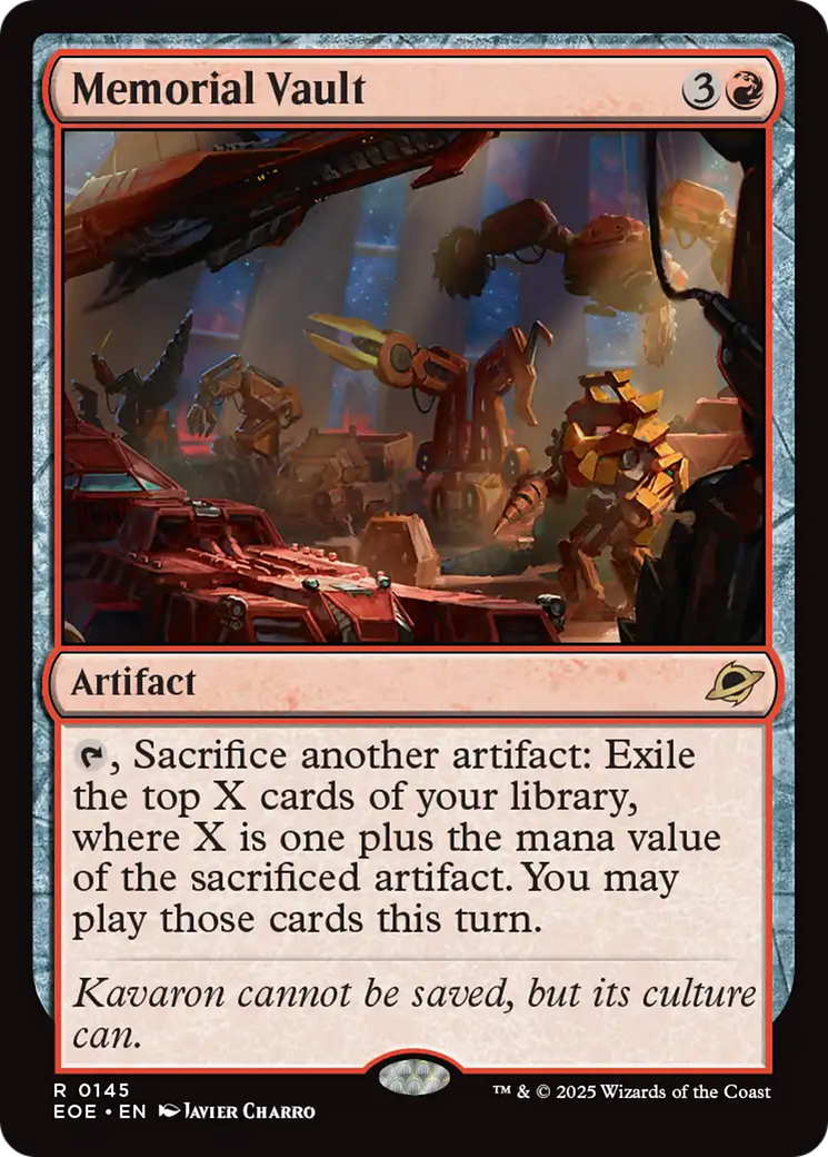 Memorial Vault [Edge of Eternities] | Devastation Store