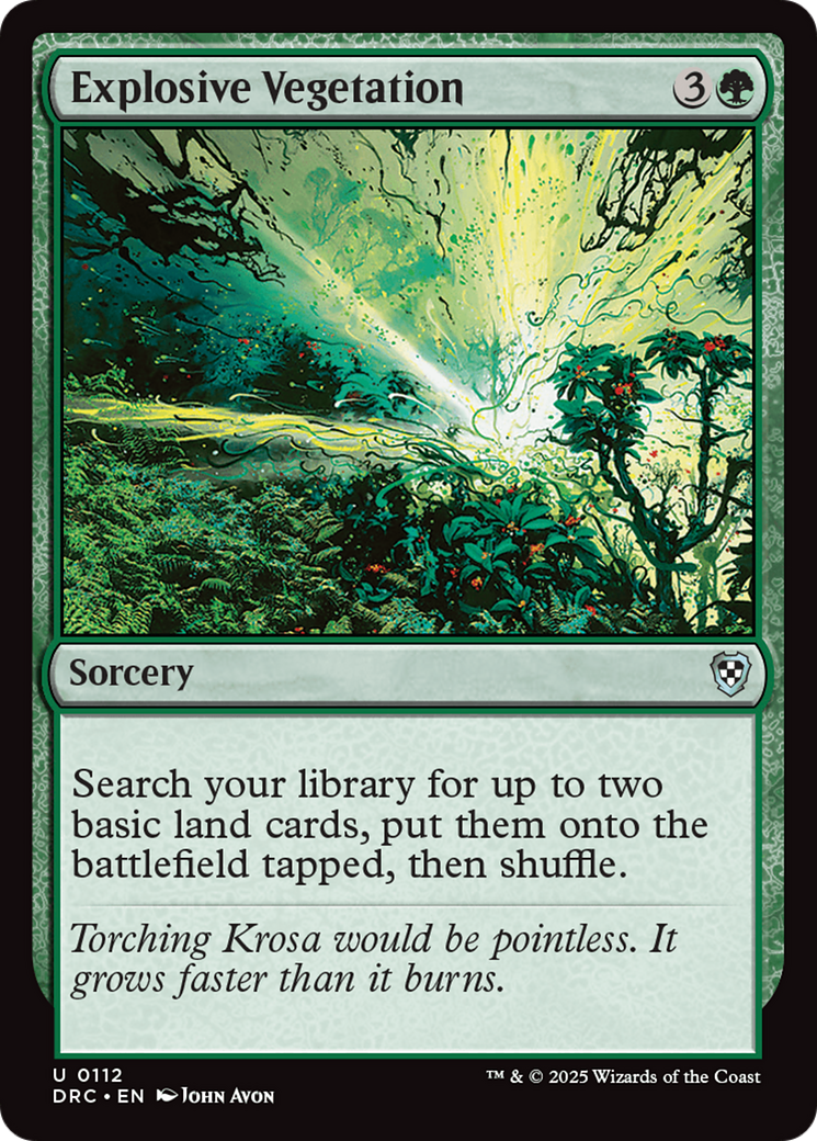 Explosive Vegetation [Aetherdrift Commander] | Devastation Store