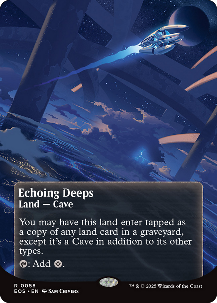 Echoing Deeps (0058) (Borderless) [Edge of Eternities: Stellar Sights] | Devastation Store
