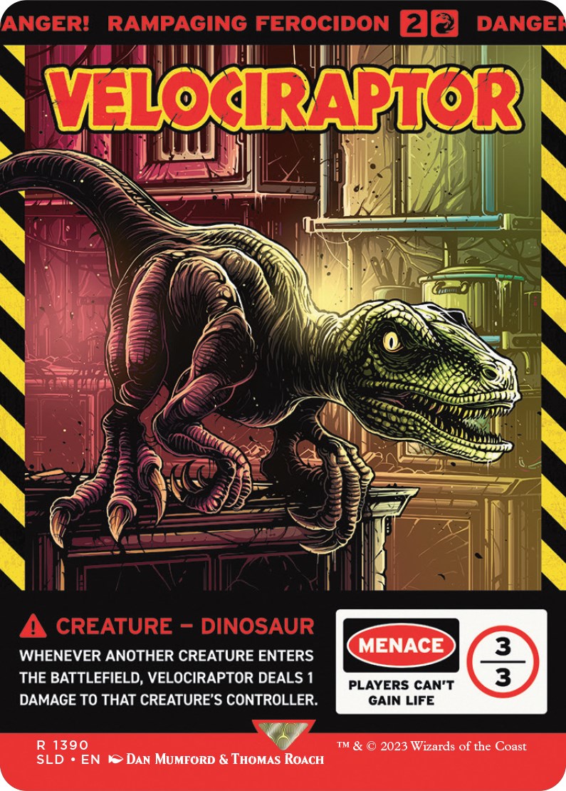 Velociraptor - Rampaging Ferocidon [Secret Lair Drop Series] | Devastation Store