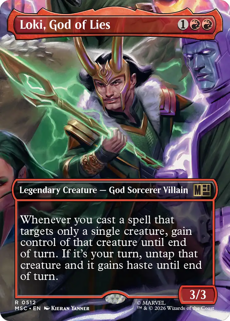 Loki, God of Lies (Borderless) [Marvel Super Heroes Commander] | Devastation Store