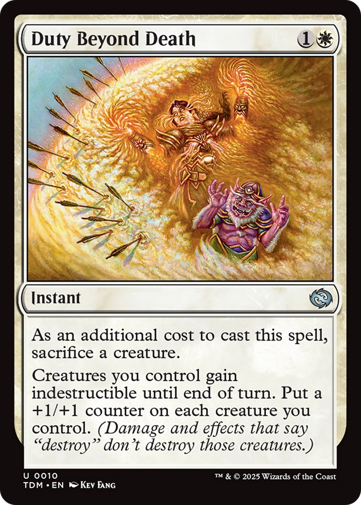 Duty Beyond Death [Tarkir: Dragonstorm] | Devastation Store