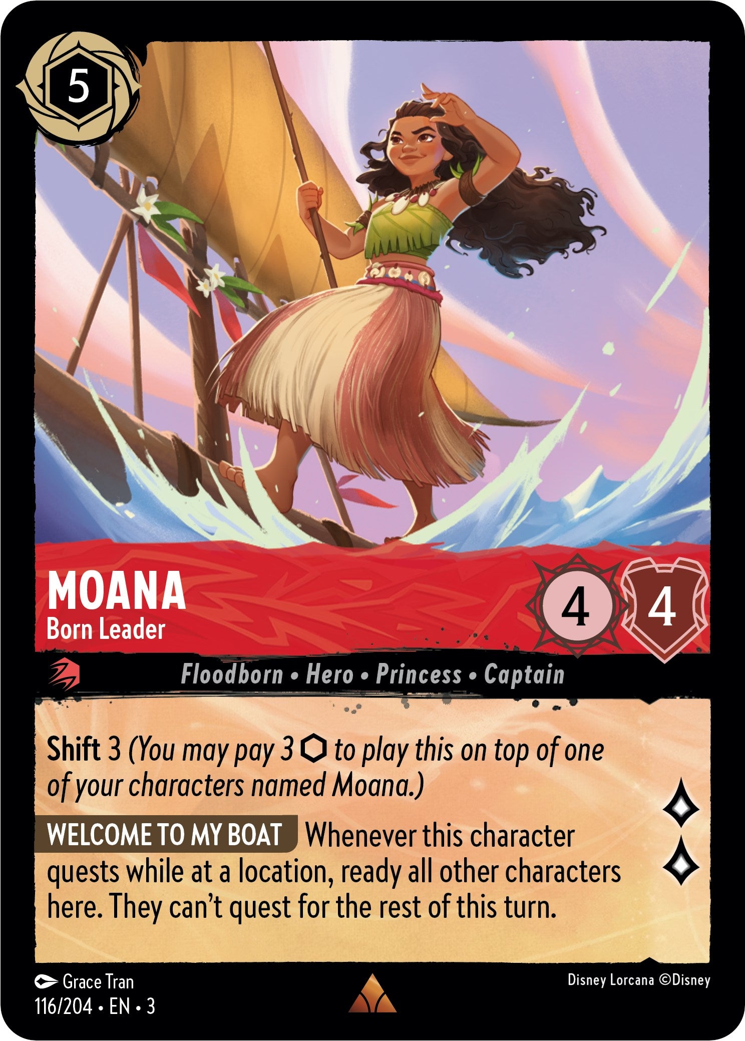Moana - Born Leader (116/204) [Into the Inklands] | Devastation Store