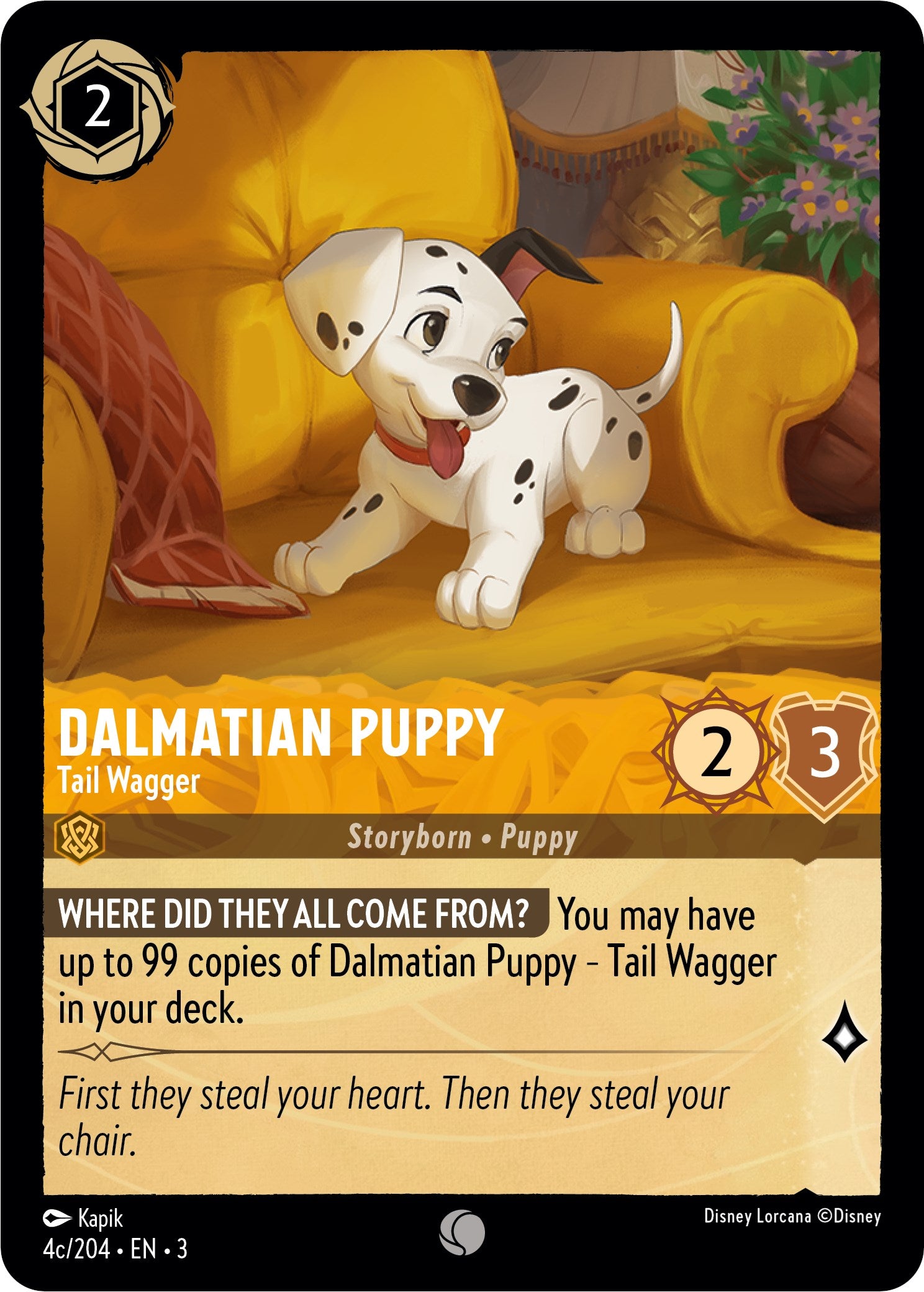 Dalmatian Puppy - Tail Wagger (4c) (4c/204) [Into the Inklands] | Devastation Store