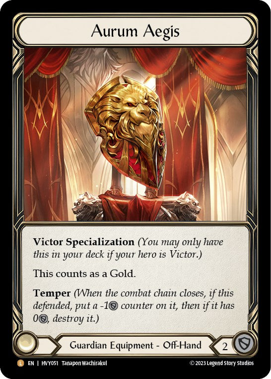 Aurum Aegis [HVY051] (Heavy Hitters)  Rainbow Foil | Devastation Store