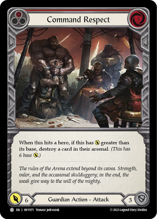Command Respect (Red) [HVY071] (Heavy Hitters)  Rainbow Foil | Devastation Store