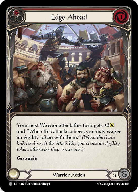 Edge Ahead (Red) [HVY124] (Heavy Hitters)  Rainbow Foil | Devastation Store
