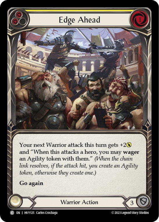 Edge Ahead (Yellow) [HVY125] (Heavy Hitters)  Rainbow Foil | Devastation Store