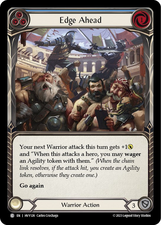 Edge Ahead (Blue) [HVY126] (Heavy Hitters)  Rainbow Foil | Devastation Store