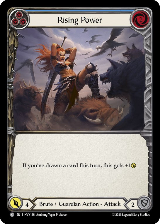 Rising Power (Blue) [HVY148] (Heavy Hitters)  Rainbow Foil | Devastation Store