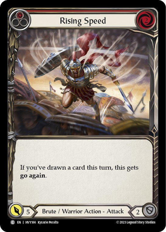 Rising Speed (Red) [HVY166] (Heavy Hitters)  Rainbow Foil | Devastation Store