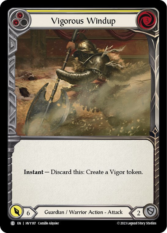 Vigorous Windup (Yellow) [HVY187] (Heavy Hitters)  Rainbow Foil | Devastation Store