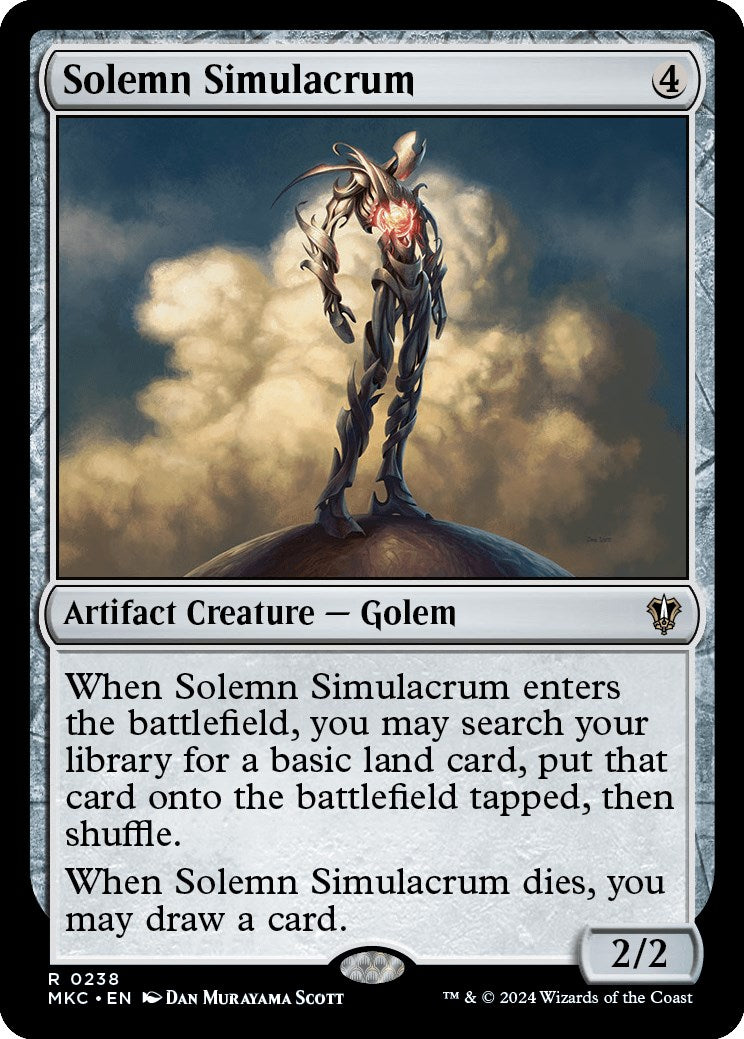 Solemn Simulacrum [Murders at Karlov Manor Commander] | Devastation Store