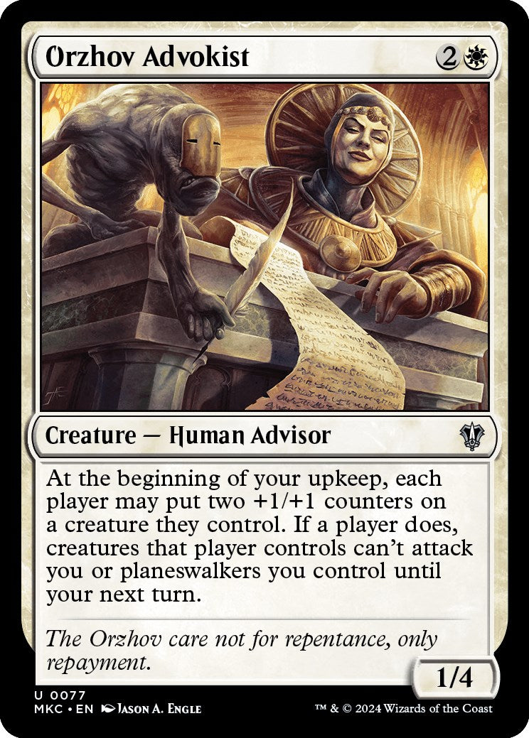 Orzhov Advokist [Murders at Karlov Manor Commander] | Devastation Store