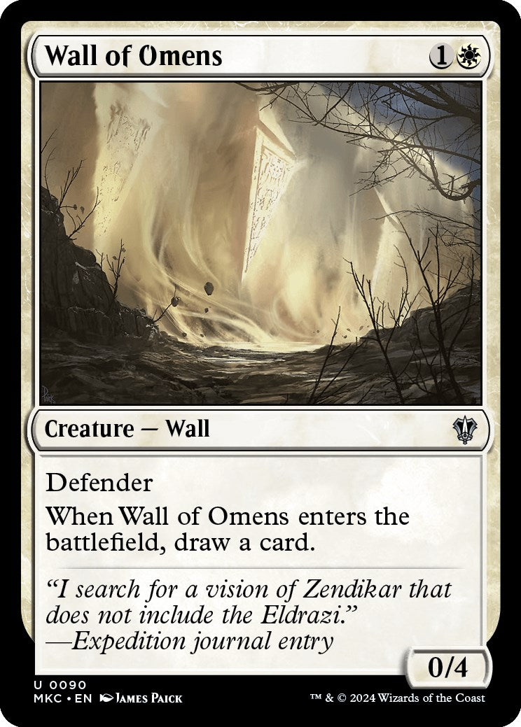 Wall of Omens [Murders at Karlov Manor Commander] | Devastation Store