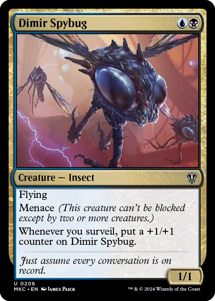 Dimir Spybug [Murders at Karlov Manor Commander] | Devastation Store