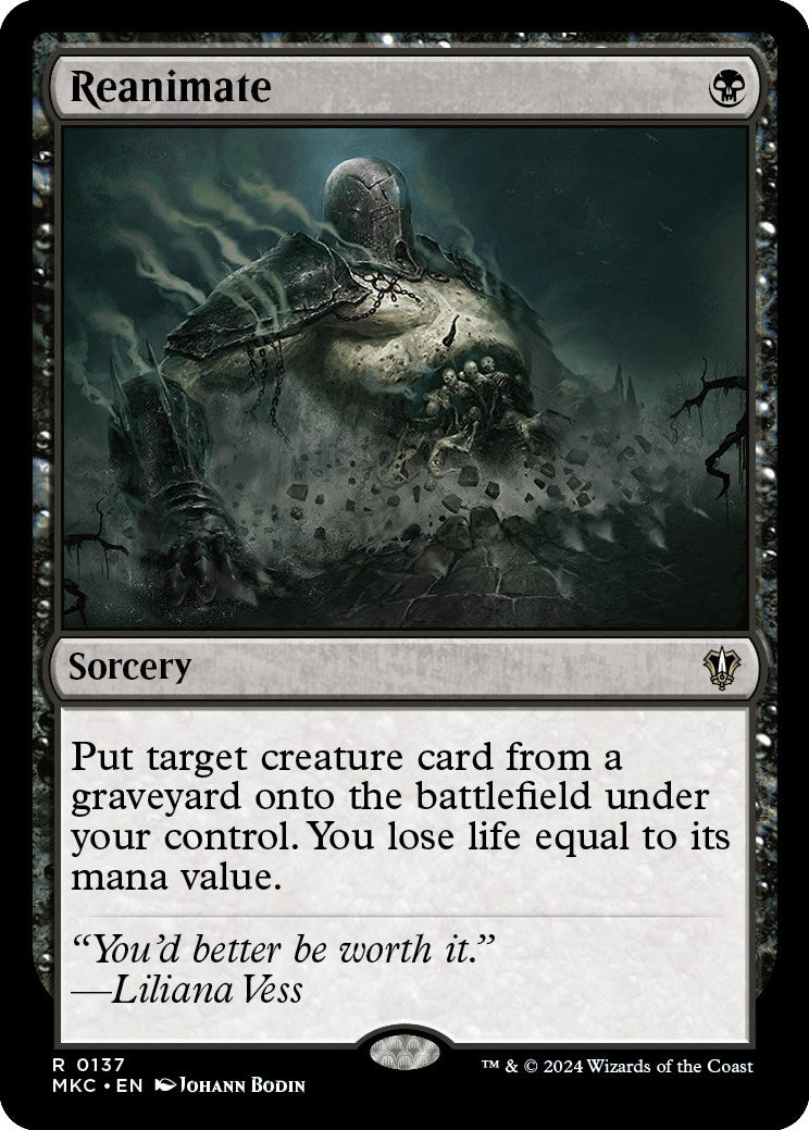 Reanimate [Murders at Karlov Manor Commander] | Devastation Store