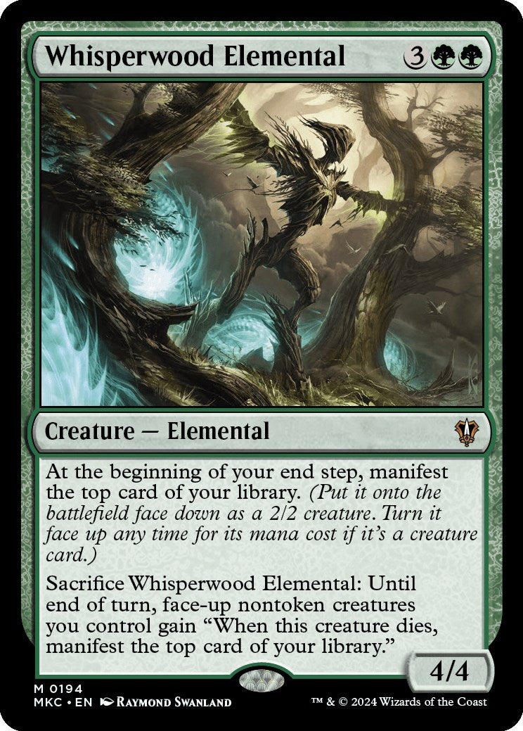 Whisperwood Elemental [Murders at Karlov Manor Commander] | Devastation Store