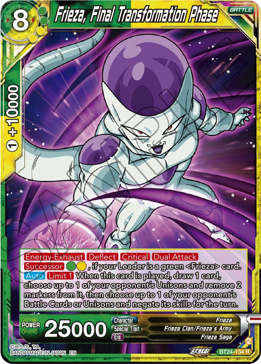 Frieza, Final Transformation Phase (BT24-134) [Beyond Generations] | Devastation Store