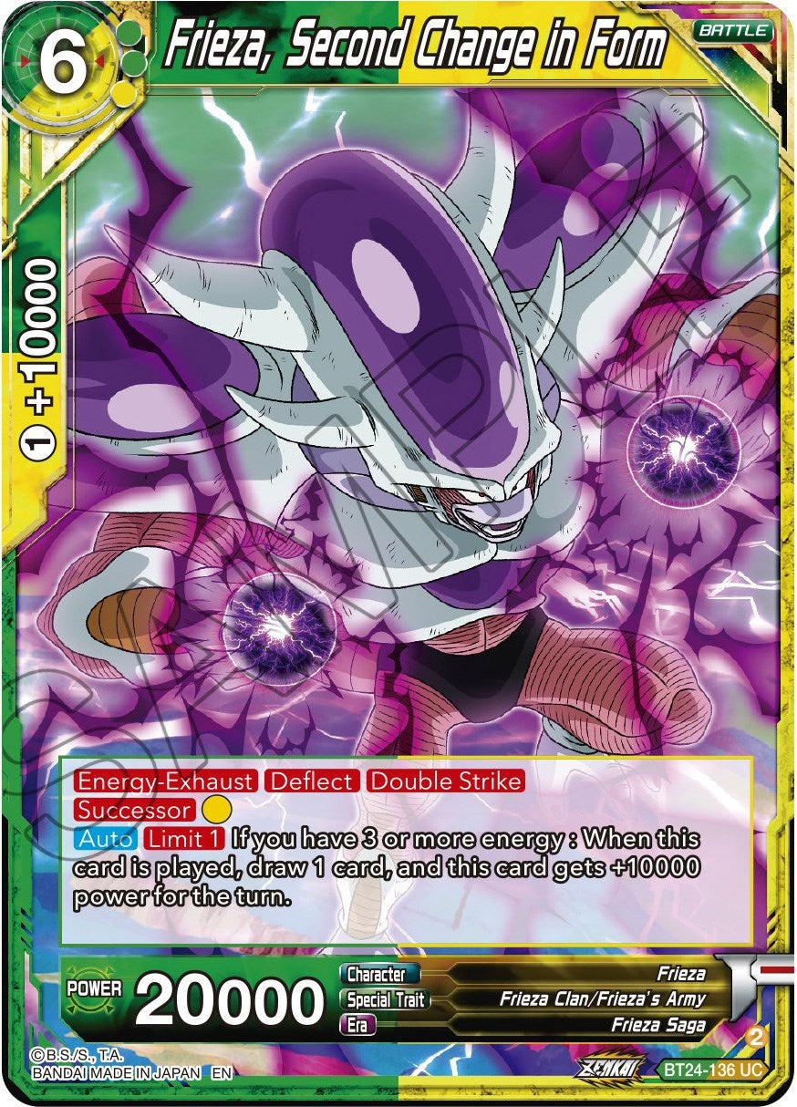 Frieza, Second Change in Form (BT24-136) [Beyond Generations] | Devastation Store