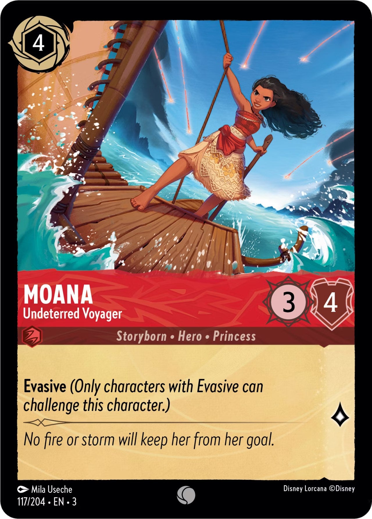 Moana - Undeterred Voyager (117/204) [Into the Inklands] | Devastation Store