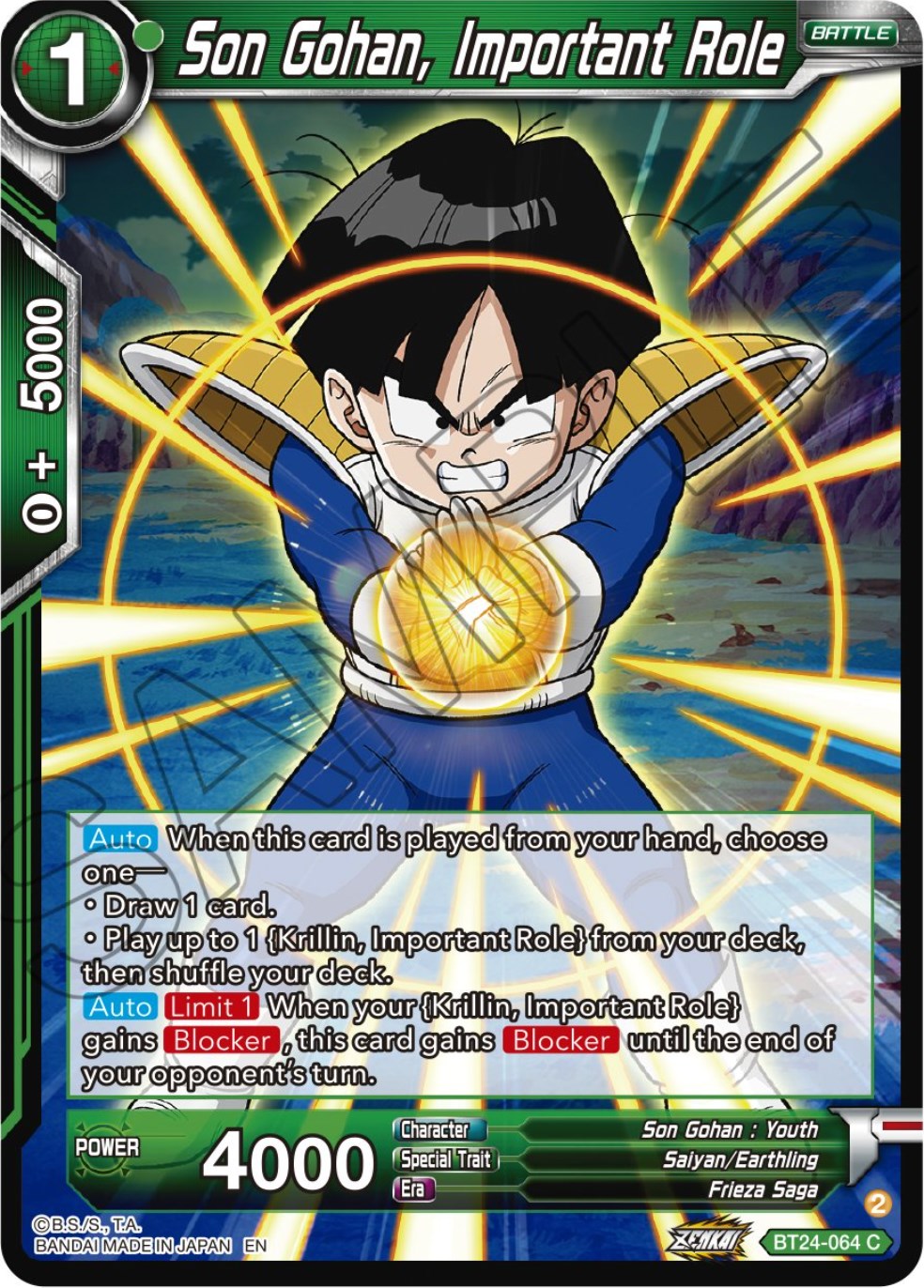 Son Gohan, Important Role (BT24-064) [Beyond Generations] | Devastation Store