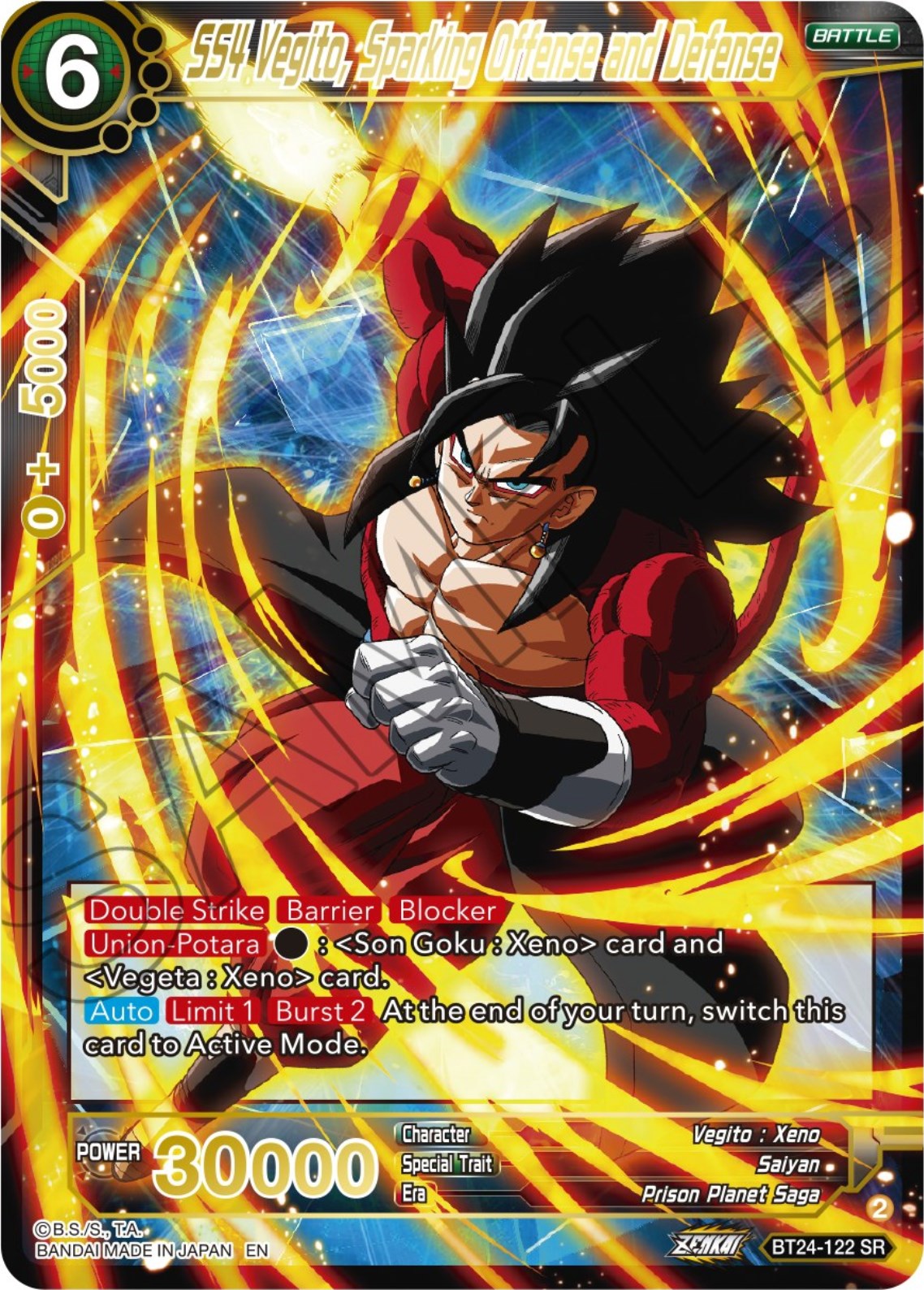 SS4 Vegito, Sparking Offense and Defense (BT24-122) [Beyond Generations] | Devastation Store