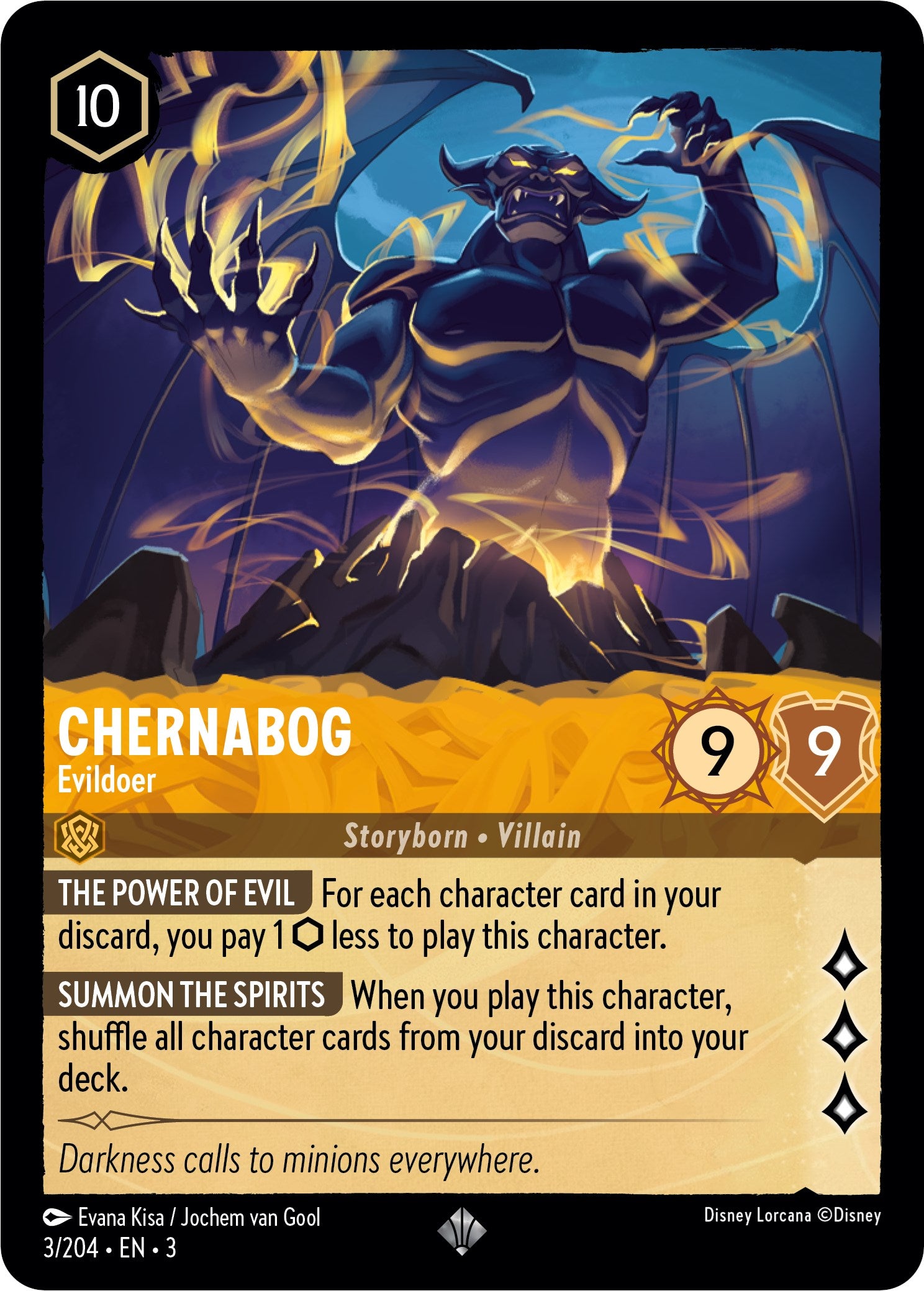 Chernabog - Evildoer (3/204) [Into the Inklands] | Devastation Store