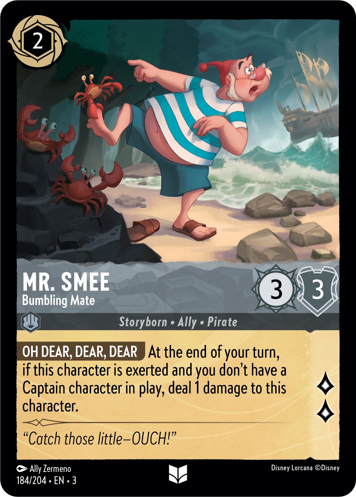 Mr. Smee - Bumbling Mate (184/204) [Into the Inklands] | Devastation Store