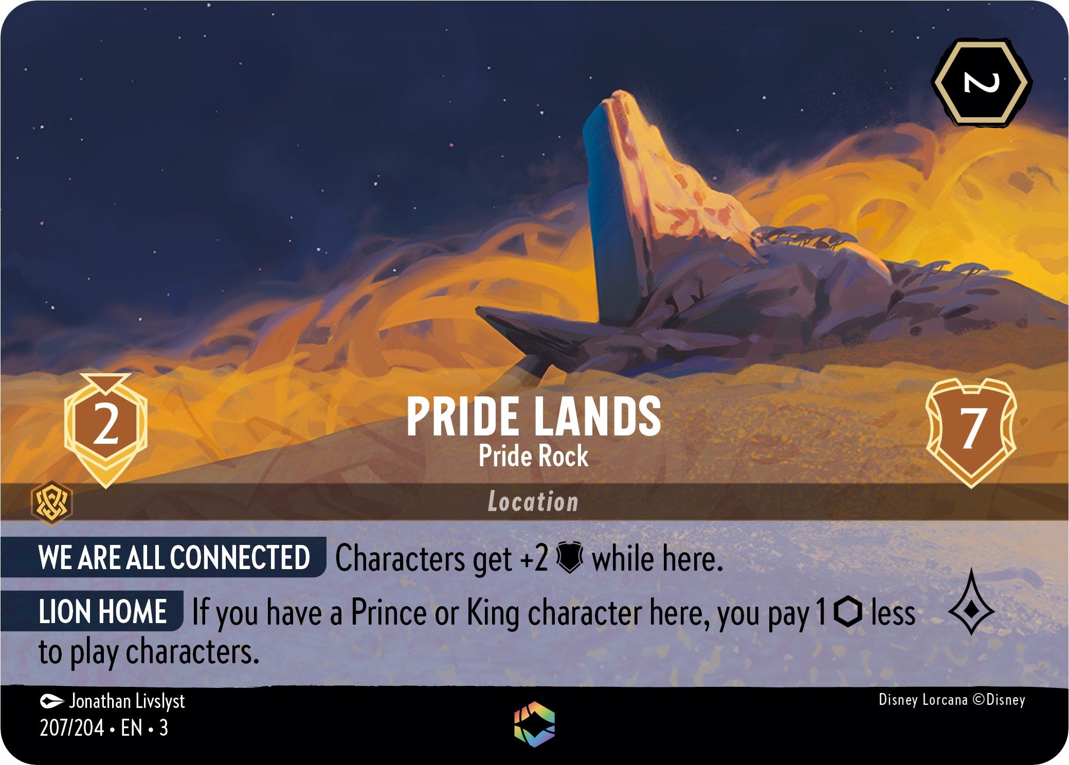 Pride Lands - Pride Rock (Enchanted) (207/204) [Into the Inklands] | Devastation Store