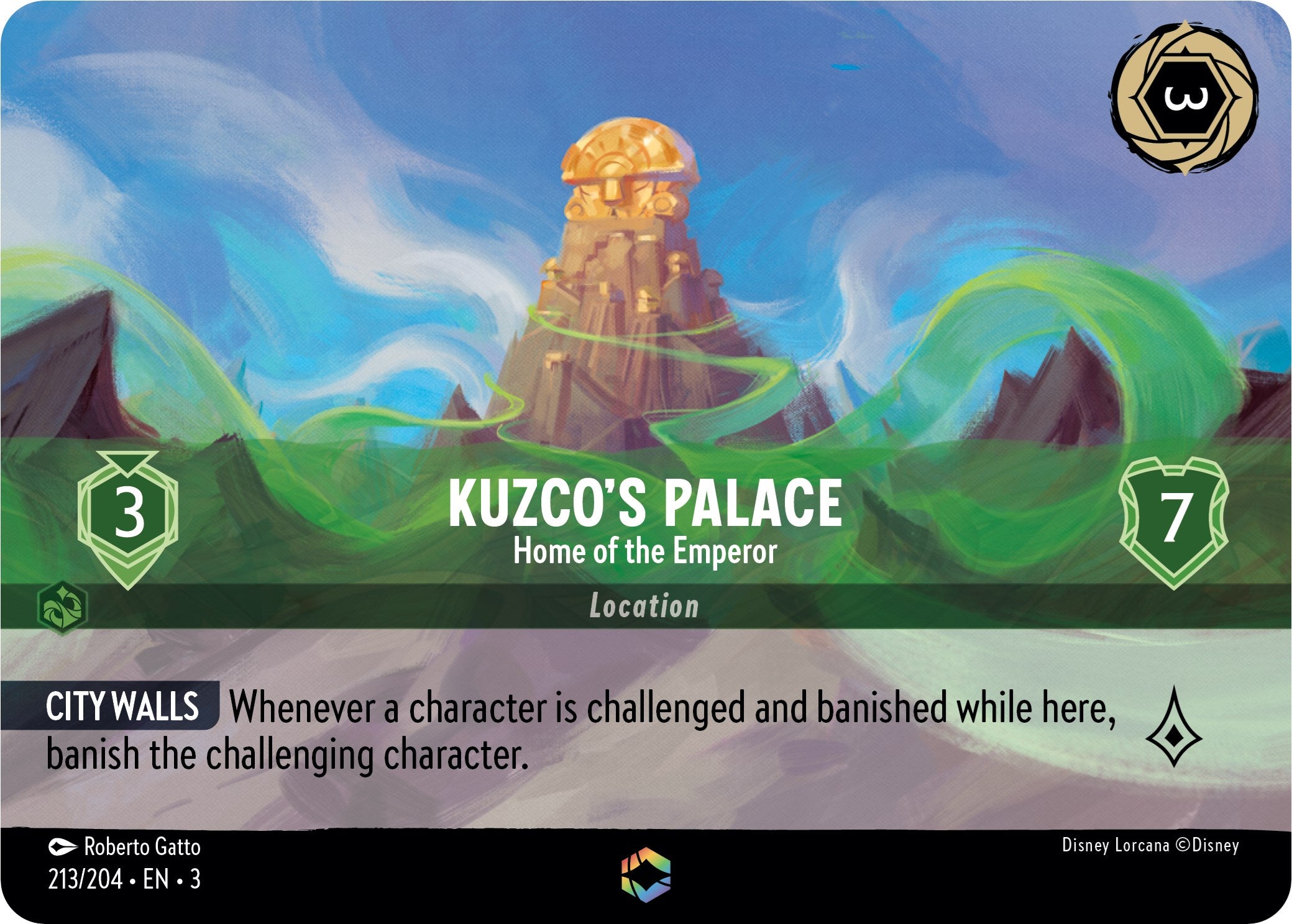 Kuzco's Palace - Home of the Emperor (Enchanted) (213/204) [Into the Inklands] - Devastation Store | Devastation Store