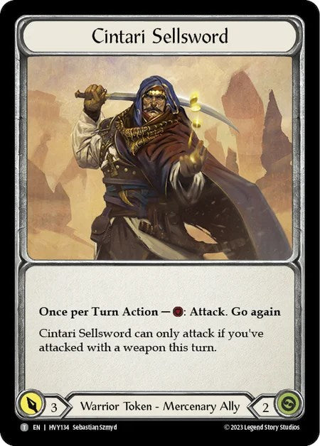 Cintari Sellsword (Regular) [HVY134] (Heavy Hitters) | Devastation Store