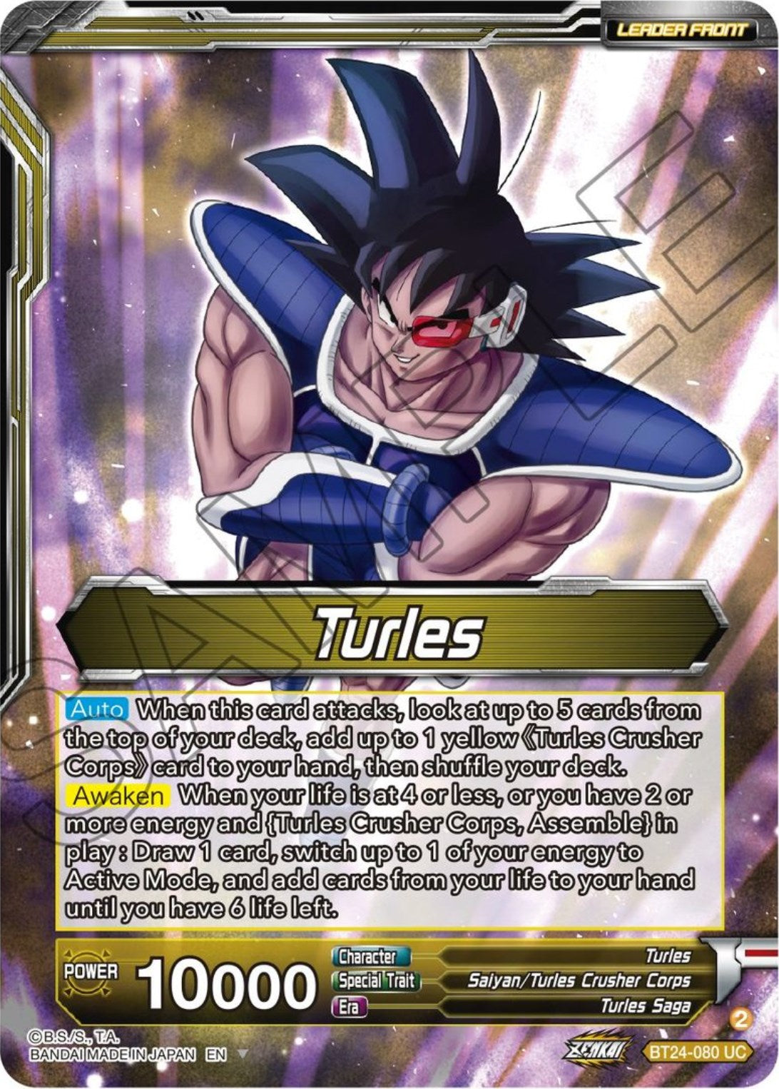 Turles // Turles, Corps Commander (BT24-080) [Beyond Generations] | Devastation Store