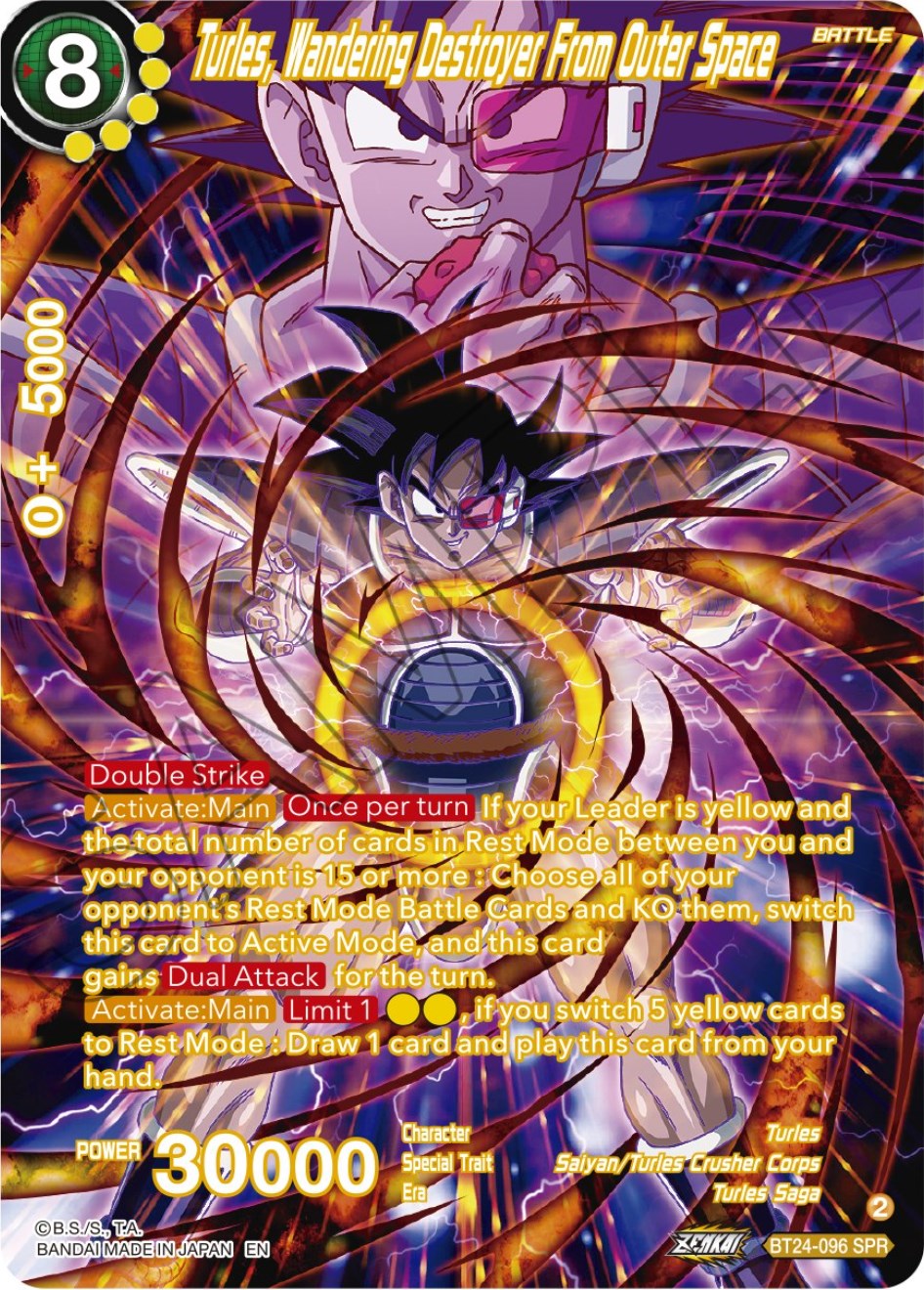 Turles, Wandering Destroyer From Outer Space (SPR) (BT24-096) [Beyond Generations] | Devastation Store