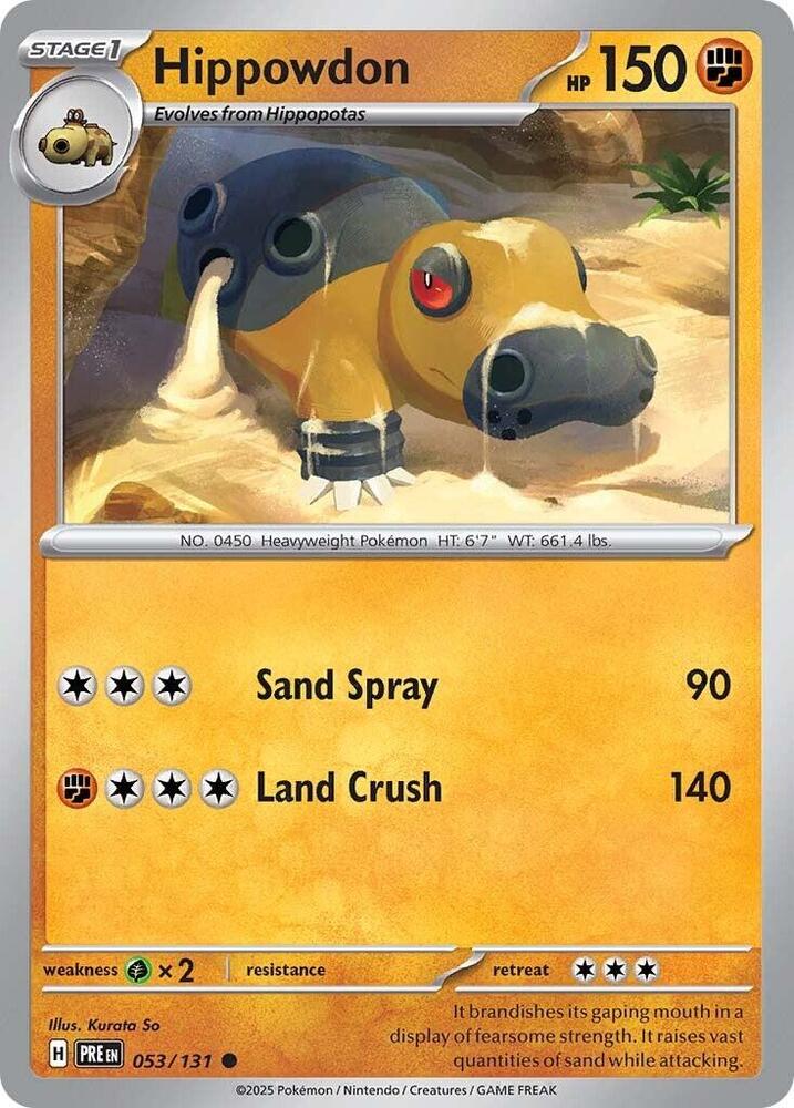 Hippowdon (053/131) [Scarlet & Violet: Prismatic Evolutions] | Devastation Store