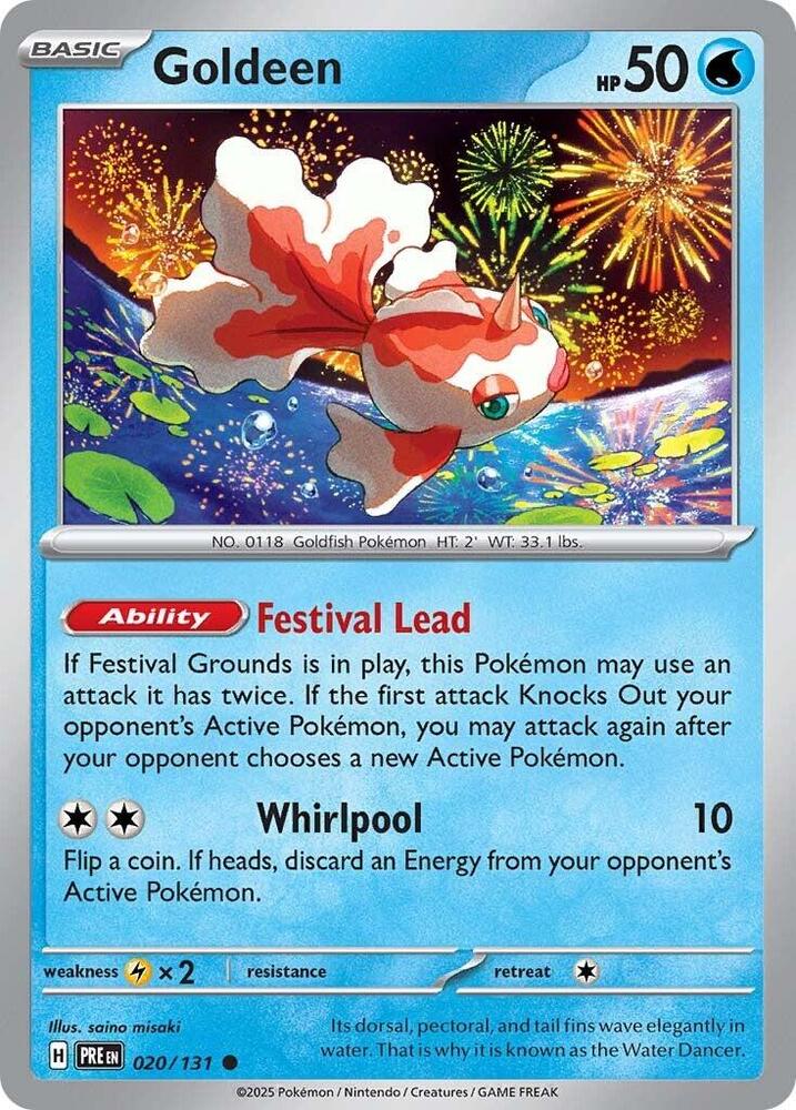 Goldeen (020/131) [Scarlet & Violet: Prismatic Evolutions] | Devastation Store