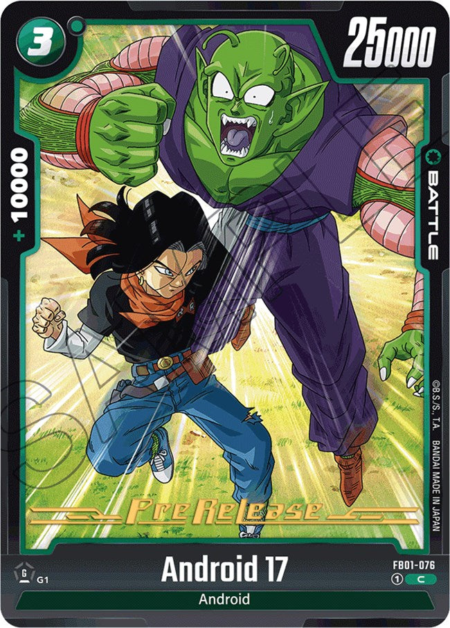 Android 17 (FB01-076) [Awakened Pulse Pre-Release Cards] | Devastation Store