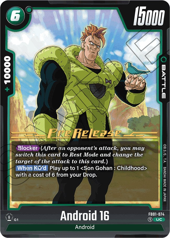 Android 16 (FB01-074) [Awakened Pulse Pre-Release Cards] | Devastation Store
