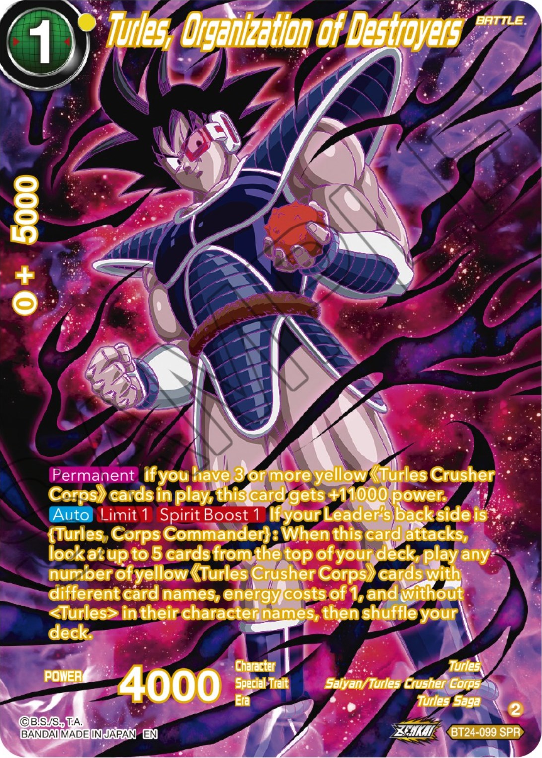 Turles, Organization of Destroyers (SPR) (BT24-099) [Beyond Generations] | Devastation Store