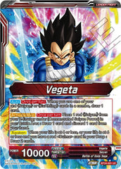 Vegeta // Vegeta, Awakened Feelings (SLR) (BT24-001) [Beyond Generations] | Devastation Store