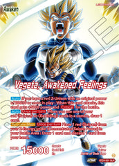 Vegeta // Vegeta, Awakened Feelings (SLR) (BT24-001) [Beyond Generations] | Devastation Store