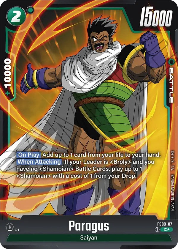 Paragus (FS03-07) (Bonus Pack Alternate Art) [Starter Deck: Broly] | Devastation Store