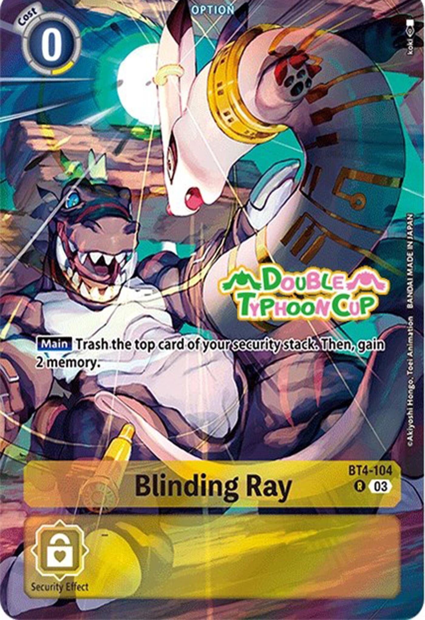 Blinding Ray [BT4-104] (Bonus Pack) [Starter Deck: Double Typhoon Advanced Deck Set Pre-Release Cards] | Devastation Store
