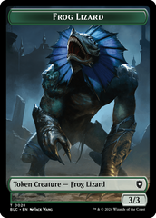 Storm Crow // Frog Lizard Double-Sided Token [Bloomburrow Commander Tokens] | Devastation Store