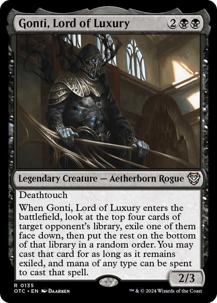 Gonti, Lord of Luxury [Outlaws of Thunder Junction Commander] | Devastation Store